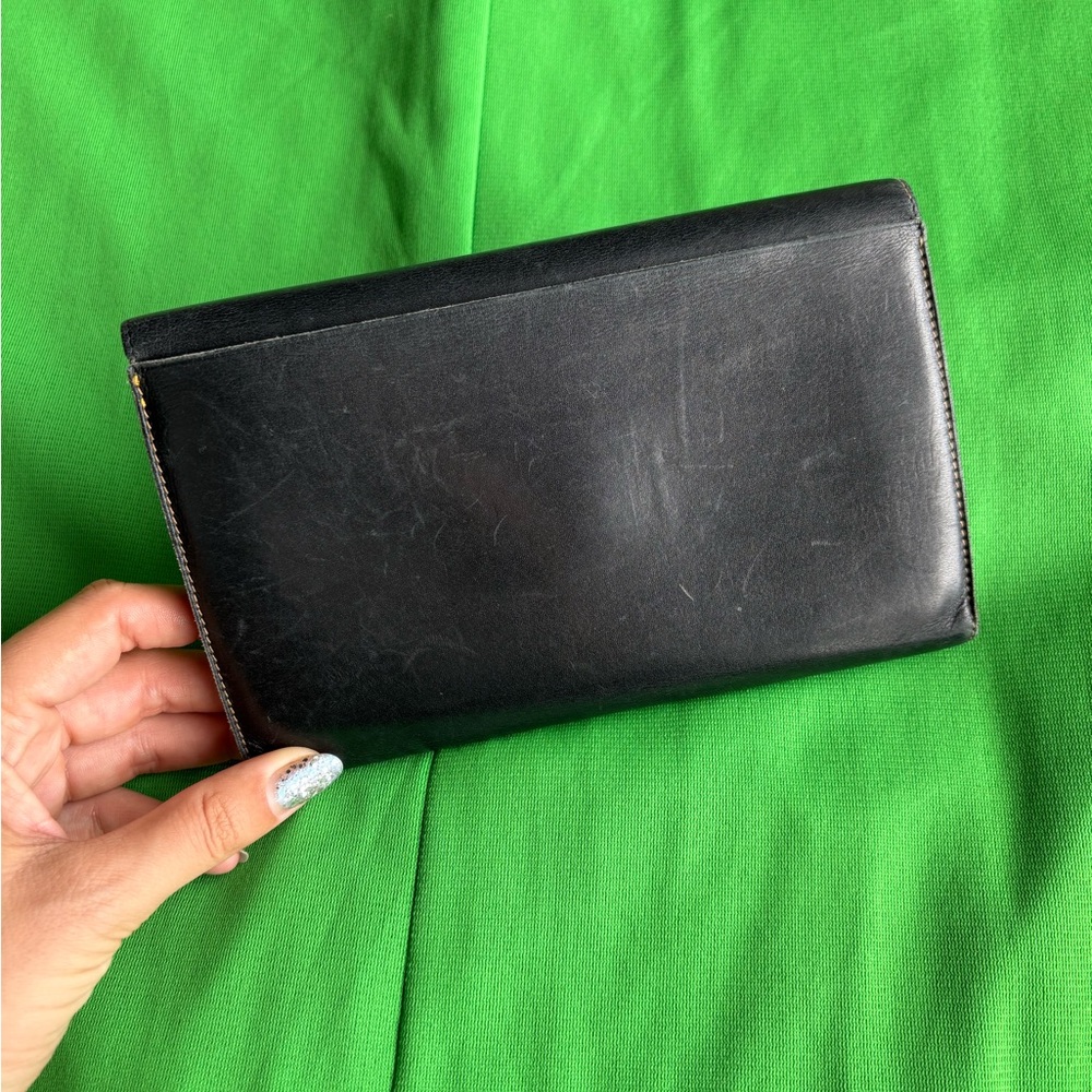 Gucci Black Leather Horsebit Wallet with Gold Hardware - Picture 2 of 4